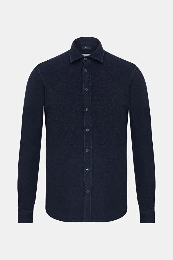 RELAX KALIP İNDİGO SOFT YAKA GÖMLEK