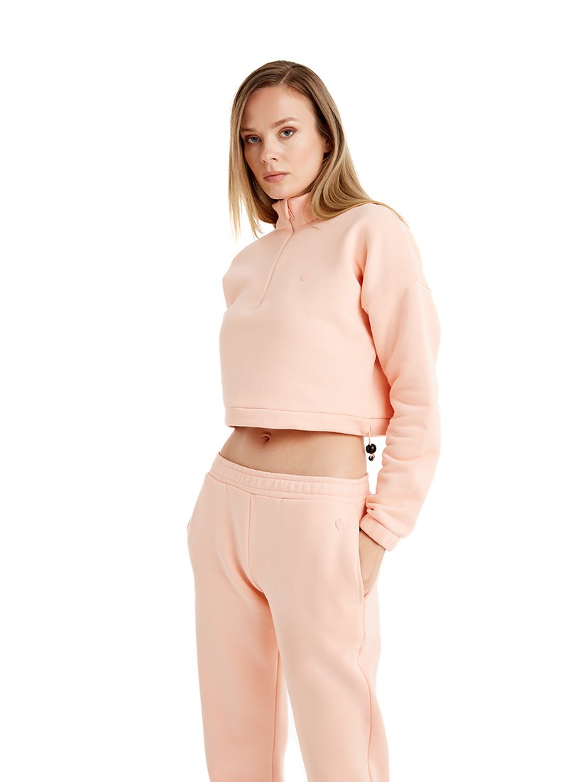 Kadın Sweatshirt Şeftali