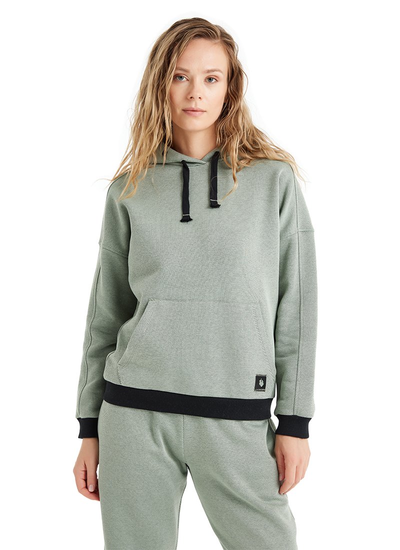 Kadın Sweatshirt Yeşil